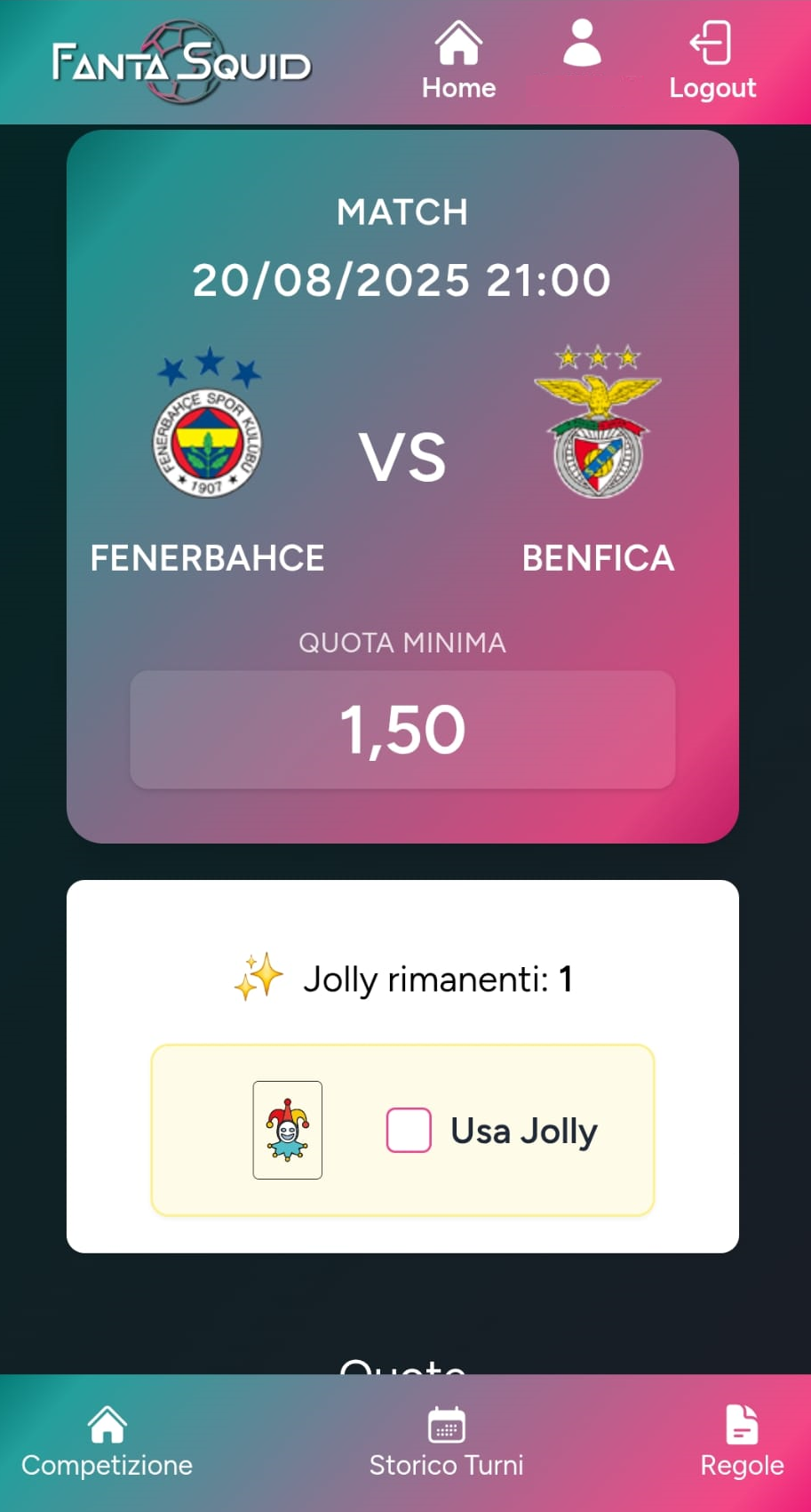 Riquadro Jolly disattivato